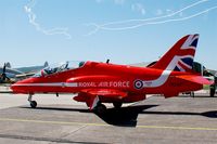 XX244 @ LFSX - Royal Air Force Red Arrows Hawker Siddeley Hawk T.1A, Luxeuil-Saint Sauveur Air Base 116 (LFSX) Open day 2015 - by Yves-Q