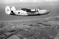 G-AHZR - Liberator flying over Prestwick, Scotland - by Unknown
