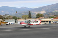 N80914 @ SZP - 1976 Cessna 172M, Lycoming O-320-E2D 150 Hp, landing Rwy 22 - by Doug Robertson