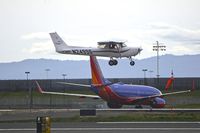 N24998 @ KOAK - Landing 28R North Field Oakland Airport. - by Clayton Eddy