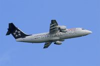 HB-IYV @ LFPG - British Aerospace RJ100, Take off rwy 06R, Roissy Charles De Gaulle airport (LFPG-CDG) - by Yves-Q