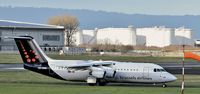 OO-DWB @ EGAC - Belfast City.  OO-DWB arriving from Brussels. - by Albert Bridge