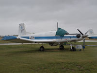 ZK-LTP @ NZMS - Parked in the rain at Masterton - by alanh