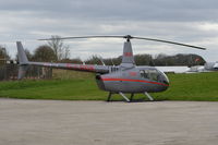 G-LROK @ EGTB - Robinson R66 Turbine at Wycombe Air Park. - by moxy