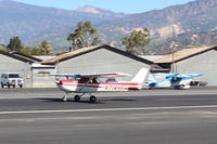 N714HH @ SZP - 1977 Cessna 150H, Continental O-200 100 Hp, takeoff roll Rwy 22 - by Doug Robertson