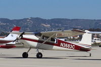 N3683C @ CMA - 1954 Cessna 180, Continental O-470-A 225 Hp, second year of production - by Doug Robertson