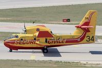 F-ZBFX @ LFML - Canadair CL-415, Holding point Rwy 31R, Marseille-Provence Airport (LFML-MRS) - by Yves-Q