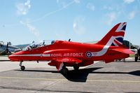 XX219 @ LFSX - Royal Air Force Red Arrows Hawker Siddeley Hawk T.1A, Luxeuil-Saint Sauveur Air Base 116 (LFSX) Open day 2015 - by Yves-Q