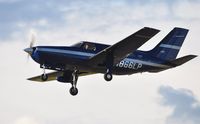 N866LP @ EGFH - Resident Malibu Mirage departing Runway 22. - by Roger Winser