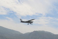 N5443L @ SZP - 1980 Cessna 152, Lycoming O-235 115 Hp, takeoff climb Rwy 22 - by Doug Robertson