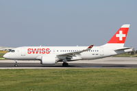 HB-JBE @ LMML - Bombardier CS100 HB-JBE Swiss - by Raymond Zammit