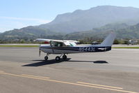 N5443L @ SZP - 1980 Cessna 152, Lycoming O-235 115 Hp, taxi back after landing Rwy 22 - by Doug Robertson