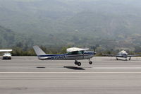 N704UT @ SZP - 1976 Cessna 150M, Continental O-200 100 Hp, landing Rwy 22 - by Doug Robertson