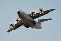 ZM409 @ EGFH - RAF Atlas C.1 aircraft coded 409 of the Brize Norton Transport Wing lining up for a low pass over Runway 22. With 'AIRBORNE 16 - 75 YEARS OF THE AIRBORNE BRIGADE' markings on the fin. - by Roger Winser