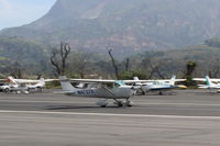 N4727X @ SZP - 1966 Cessna 150G, Continental O-200 100 Hp, takeoff roll Rwy 22 - by Doug Robertson