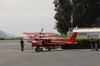 N714NY @ SZP - 1977 Cessna 150M, Continental O-200 100 Hp, at Fuel Dock - by Doug Robertson