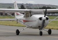 N61637 @ KRHV - Locally-based 1975 Cessna 172M taxing back to 13L at Reid Hillview Airport, San Jose, CA. - by Chris Leipelt