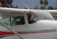 N54102 @ KRHV - Thanks for the wave! - by Chris Leipelt