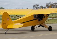 N7272H @ KRHV - Locally-based 1946 Piper J3 Cub taxing out for departure at Reid Hillview Airport, San Jose, CA. I fly this Cub often. - by Chris Leipelt