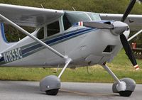 N1653C @ KHAF - 1953 Cessna 180 from Palo Alto parked on the ramp at Half Moon Bay Airport, CA. - by Chris Leipelt
