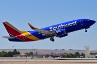 N655WN @ KBOI - Departing RWY 28R. - by Gerald Howard