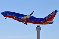 N466WN @ KBOI - Departing from RWY 10L. - by Gerald Howard