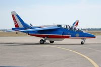 E45 @ LFMI - Dassault-Dornier Alpha Jet E (F-TETF), Athos 06 of Patrouille de France 2016, Istres-Le Tubé Air Base 125 (LFMI-QIE) Open day 2016 - by Yves-Q