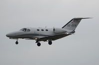 OE-FFB @ EGSH - Landing early evening at Norwich. - by Graham Reeve