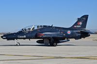 155214 @ KBOI - Taxiing on Bravo to south GA ramp. No.2 CFFTS, Moose Jaw, Saskatchewan, Canada. - by Gerald Howard