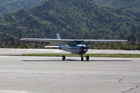N704JH @ SZP - 1976 Cessna 150M, Continental O-200 100 Hp, taxi  off the active - by Doug Robertson