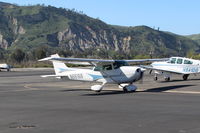 N66168 @ SZP - 1983 Cessna 172P SKYLANE, Lycoming O-320-D2J 160 Hp, taxi to ramp - by Doug Robertson