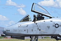 78-0584 @ KBOI - Taxiing on Foxtrot to west de arm pad.  190th Fighter Sq., Idaho ANG. - by Gerald Howard