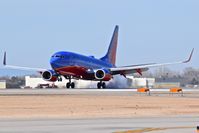 N490WN @ KBOI - Touch down on RWY 10L. - by Gerald Howard