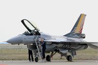 FA-123 @ LFMI - Belgian Air Force SABCA F-16AM Fighting Falcon, Flight line, Istres-Le Tubé Air Base 125 (LFMI-QIE) open day 2016 - by Yves-Q