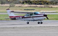 N656JM @ EGFH - Visiting Reims/Cessna Skylane RGII. - by Roger Winser