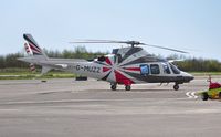 G-MUZZ @ EGFH - Visiting AW-109SP operated by Saxonair Helicopters. - by Roger Winser