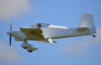 G-CHIR @ EGHP - Vans RV-7 landing at Popham. - by moxy