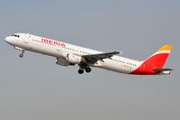 EC-HUI @ EDDL - Iberia A321 taking-off. - by FerryPNL