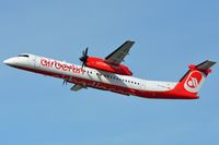 D-ABQI @ EDDL - Air Berlin DHC8 departing. - by FerryPNL