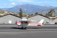 N714HH @ SZP - 1977 Cessna 150, Continental O-200 100 Hp, landing Rwy 22 - by Doug Robertson