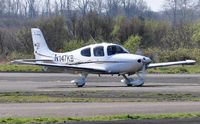 N147KB @ EGFH - Visiting Cirrus SR22 GTS. - by Roger Winser