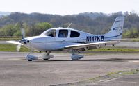 N147KB @ EGFH - Visiting Cirrus SR22 GTS. - by Roger Winser