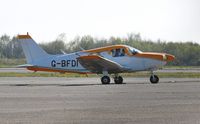 G-BFDI @ EGFH - Visiting Piper Cherokee Archer II operated by Truman Aviation Ltd. - by Roger Winser