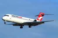 VH-YQS @ YSSY - Early Morning Arrival - by newxr