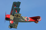 G-BVGZ @ EGBR - Fokker DR1 Triplane Replica at Breighton Airfield's Hibernation Fly-In. October 7th 2012. - by Malcolm Clarke