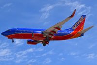 N258WN @ KBOI - Landing RWY 28R. - by Gerald Howard