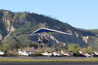 N490A @ SZP - 2006 Airborne Windsports Edge XT 912L, weight-shift control Experimental class, Rotax 912ULS 100 Hp pusher, landing Rwy 04 - by Doug Robertson