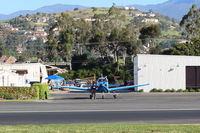 N8667H @ SZP - 1947 North American NAVION, Continental IO-520 285 Hp upgrade, at fuel dock after test flight - by Doug Robertson
