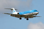 PH-KZK @ EGNT - Fokker 70 (F-28-0070) on approach to 07 at Newcastle Airport UK. August 26th 2010. - by Malcolm Clarke