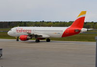 EC-MBU @ EDDT - Airbus A320-214 at Berlin Tegel. - by moxy